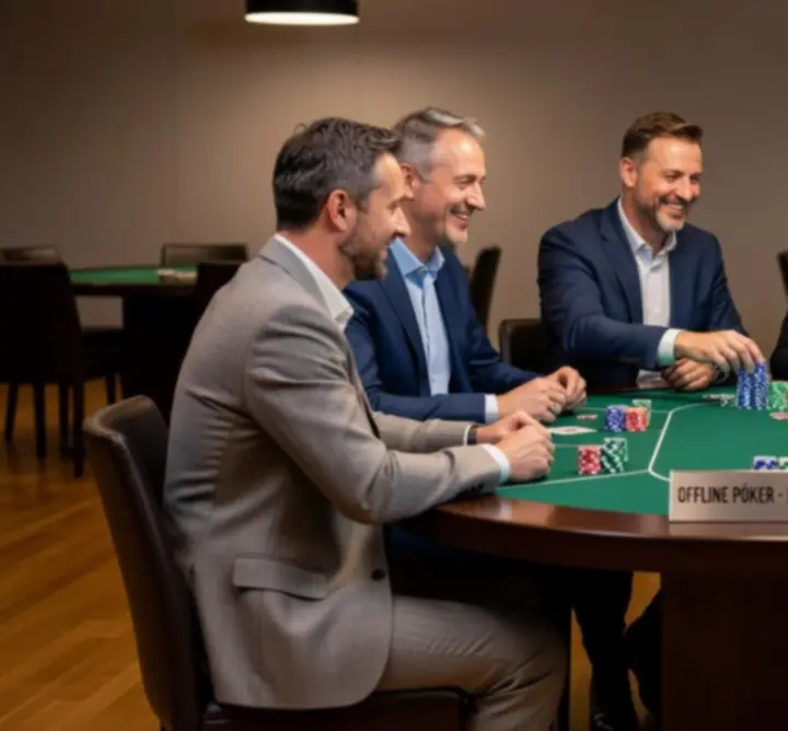 Offline pókerasztal társasági eseményen